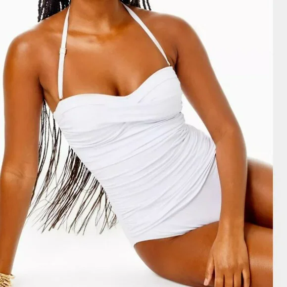 Lilly Pulitzer Flamenco One Piece Swimsuit in Resort White - Picture 1 of 10